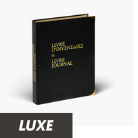 Registre Double Journal 50 pages + Inventaire 100 pages Luxe