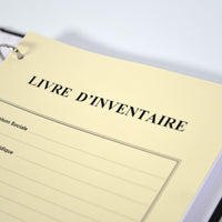 Registre Livre Inventaire 100 pages Eco Petit Dos