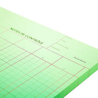 Note de Contrôle - 6 colonnes rayés - 5 Blocs de 100 Feuilles