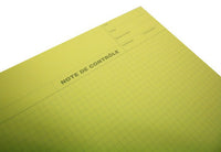 Note de Contrôle - Carreaux 5 x 5mm - Blocs de 100 Feuilles
