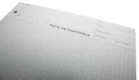 Note de Contrôle - Carreaux 5 x 5mm - Blocs de 100 Feuilles